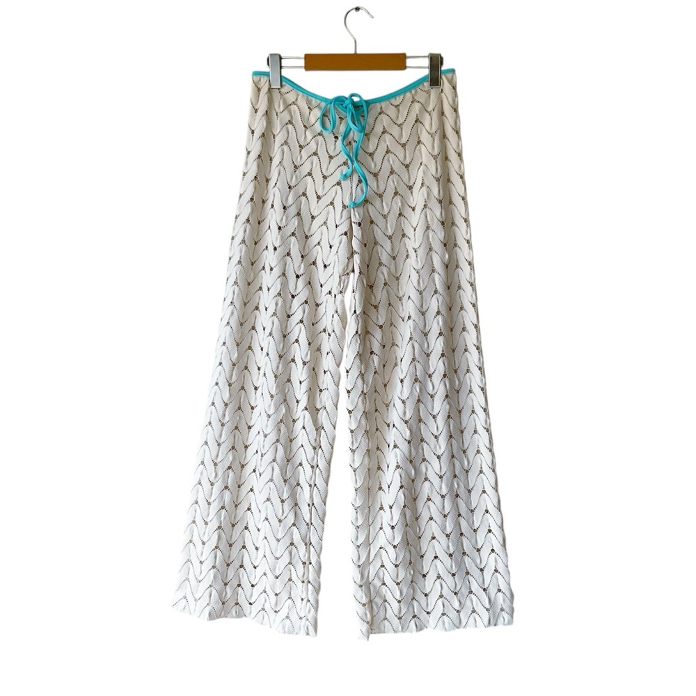 Endless Sun Crochet Wide Leg Beach Pants Size M